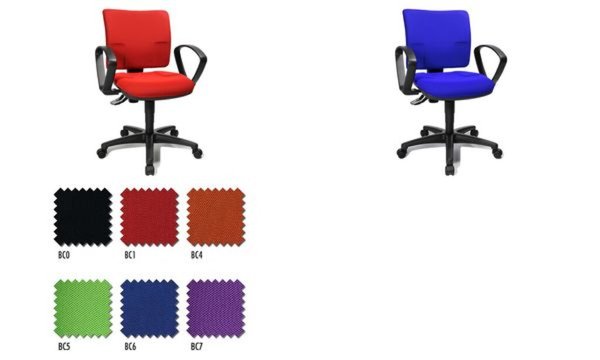 Topstar Bürodrehstuhl U 50, schwa rz (76500229)