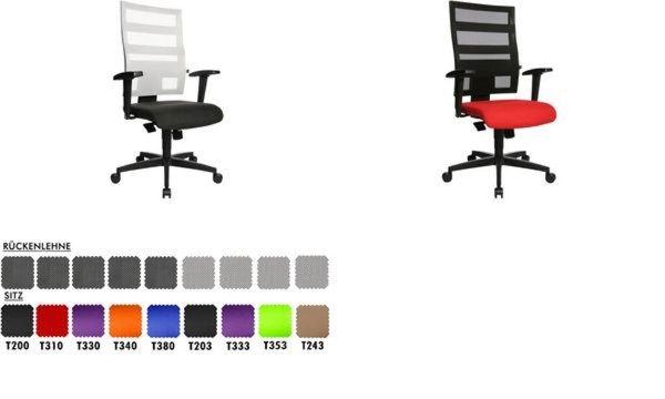Topstar Bürodrehstuhl X-Pander, s chwarz/orange (79500220)