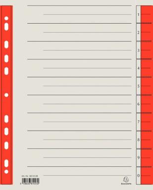 Trennblätter A4 rot, 230g/qm Karton Mikroperforation