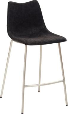 Tresenhocker 1175, 4-Fuß-Gestell edelstahl gebürstet, Kunstleder