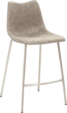 Tresenhocker 1175, 4-Fuß-Gestell edelstahl gebürstet, Kunstleder