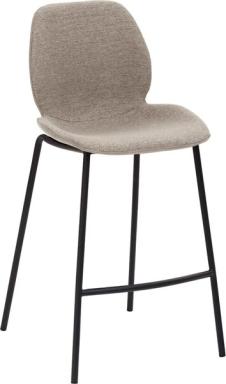 Tresenhocker 1176 4Fuß-Gestell schwarz gepolsterte Sitzschale, innen Stoff