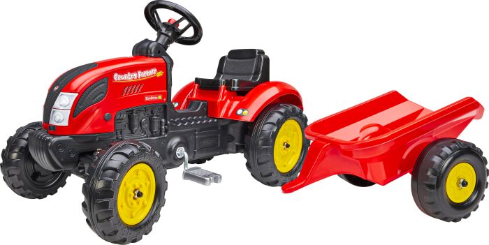 Tret-Traktor mit Hänger rot 2-5 J., Nr: 2058L