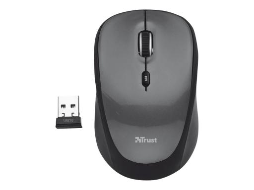 Trust Yvi Wireless Mini Mouse Maus, Funkübertragung, optische Abtastun