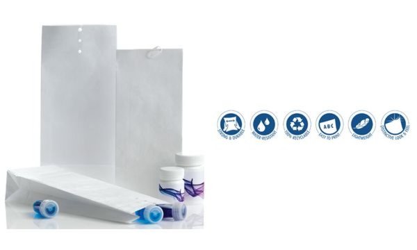 Tyvek Musterbeutel M12, 120 x 50 x 300 mm, gelocht, weiß (8776229)