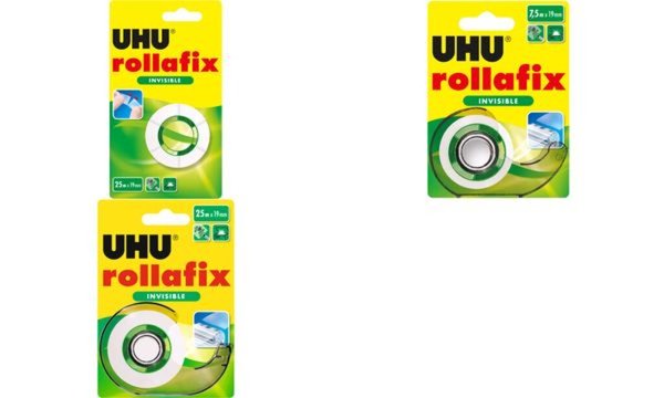 UHU Klebefilm rollafix invisible, i nkl. Handabroller (5664600)