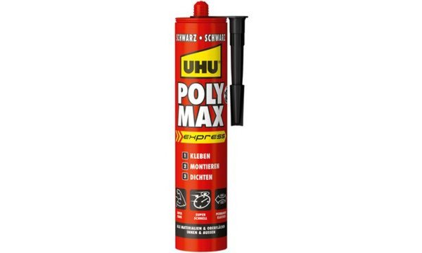 UHU Montagekleber POLYMAX EXPRESS, schwarz, 425 g Kartusche (5664557)