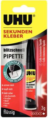 UHU Sekundenkleber 3g blitzschnell in der einzigartigen Pipette