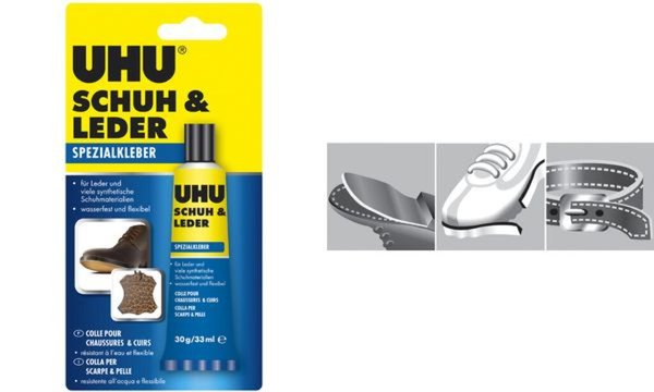 UHU Spezialkleber SCHUH & LEDER, 30 g Tube (5650954)