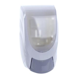 Universalspender "Maxi-Standard" Seifen/Schaum/Lotion/Gel-Spender, weiß | mit Drucktaster für Befüllung mit 1000-ml-Patronen
