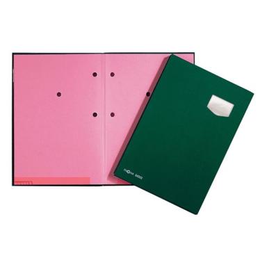 Unterschriftsmappe 10-teilig DE LUXE grün, für A4, Kunststoffeinband