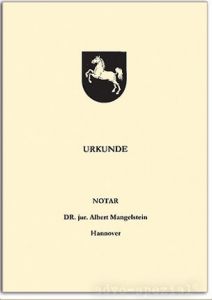 Urkundenumschläge Berlin chamois, 1-farbiger Druck, schwarz