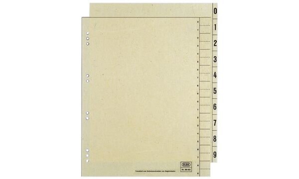 Oxford Trennblätter, 2-seitig bedruckt, chamois, 240 x 300mm