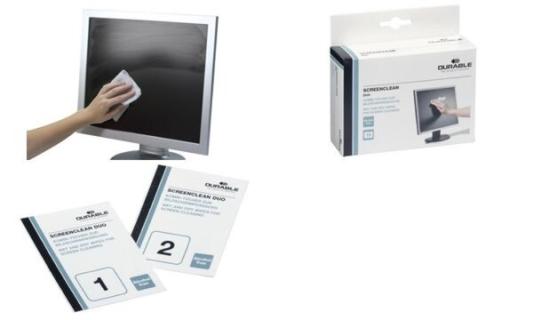 DURABLE Bildschirm-Reinigungstücher SCREENCLEAN DUO (9572102)