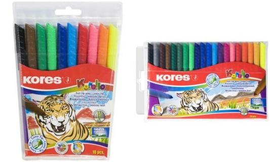 Kores Fasermaler Korello, 10er Kuns tstoffetui, breit (5629041)