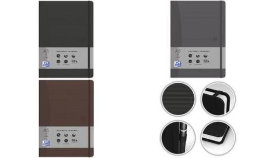 Oxford Signature Notizbuch For Men , A5, liniert, grau (5401680)