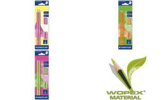 STAEDTLER Bleistift-Set WOPEX neon, Härtegrad: HB, orange (57802477)