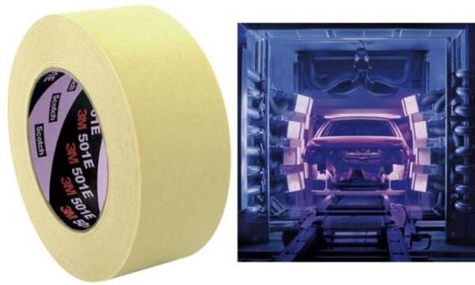 3M Krepp-Klebeband 501E, 18 mm x 50 m, Papier, beige (9055211)