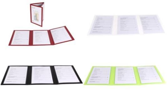 dataplus Speisekarten-Mappe, dreite ilig, A5, limone (5227630)