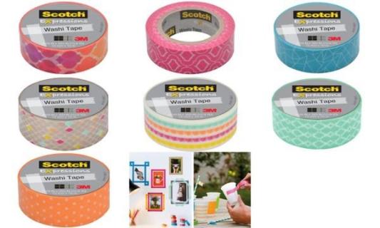 3M Scotch Kreativ-Klebefilm, 15 mm x 10 m, bunt gespränkelt (9006155)