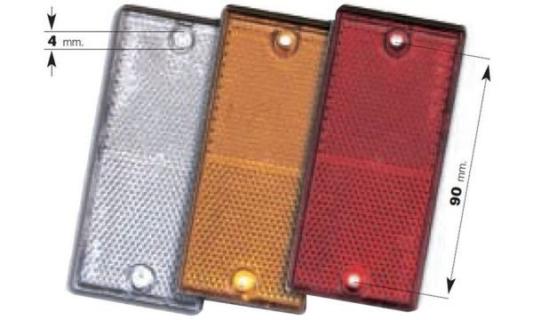 IWH Anhänger-Reflektor, eckig, 106 x 50 mm, weiß (11570094)