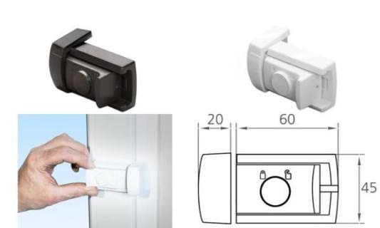 BURG-WÄCHTER Tür- und Fensterriegel Winsafe WR 60, weiß (6490114)