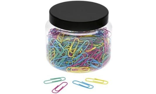 WEDO Büroklammern, aus Metall, nylo nummantelt, 27 mm (62450079)