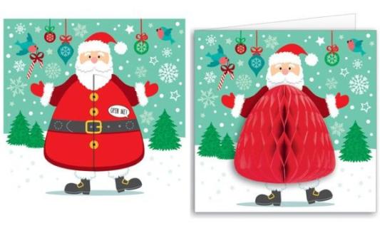 SUSY CARD Weihnachtskarte Honeycom b Xmas Man (40014272)