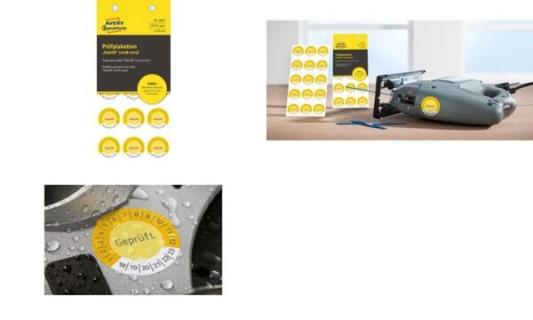 AVERY Zweckform Prüfplaketten Gepr üft, 2018-2023, gelb (72069470)