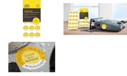 AVERY Zweckform Prüfplaketten Gepr üft gem. 2018-2023, gelb (72069630