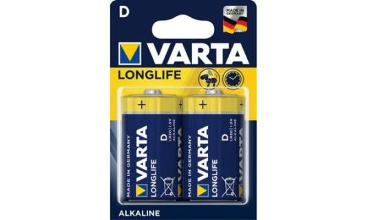 VARTA Alkaline Batterie Longlife, M ono (D/LR20) (3060888)