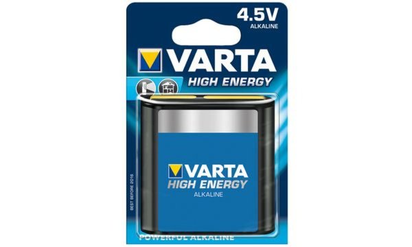 VARTA Batterie High Energy 4,5V 4912 Alkali-Mangan 6.100 mAh