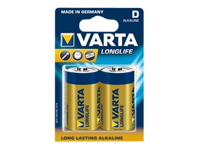 VARTA Batterie LONGLIFE EXTRA Mono (2-er Blister R20)