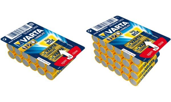 VARTA Batterie Longlife AAA 04103 1,5V Alkali Big Box VPE12