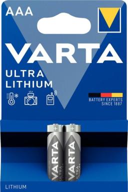 VARTA Batterie Professional LithiumAAA 1,5 V 1050 mAh VPE 2