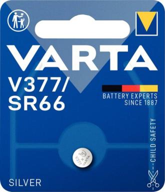 VARTA Electronics Batterie V 377 Silber 27 mAh 2.6 V