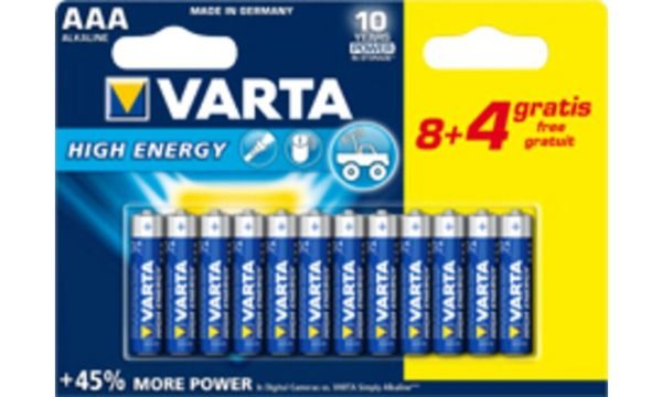 VARTA High Energy AAA - Alkali - Zylindrische - AAA - Blau - Silber - Sichtverp