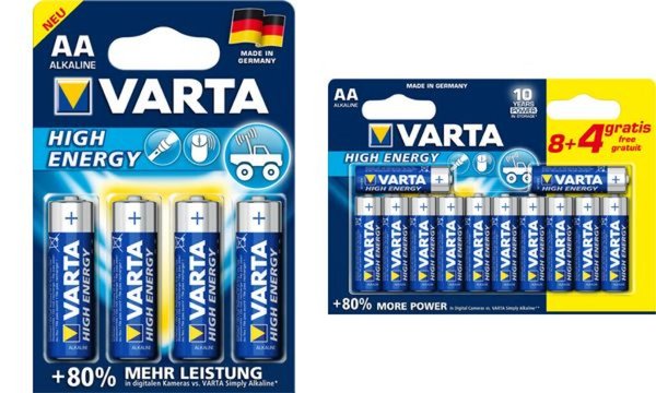 VARTA High Energy AA - Alkali - Zylindrische - AA - Blau - Silber - Sichtverpac