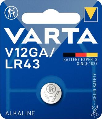 VARTA Knopfzellenbatterie Electronics V12GA (LR43) Alkaline