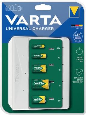 VARTA Ladegerät Universal Charger, weiß, unbestückt