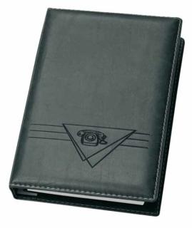 Telefonbuch Exquisit schwarz 4-Ring 16 mm