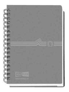 Telefonringbuch mit Spiralbind A7 schwarz