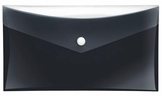 Sammeltaschen DIN lang schwarz mit zusätzlicher Tasche