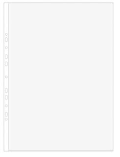 Prospekthüllen, DIN A3 hoch, PP, glasklar, 80 my, Eurolochung