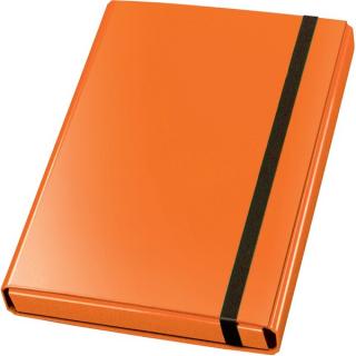 Sammelbox Velocolor A4, orange, 3 feste Innenklappen, Gummiband,
