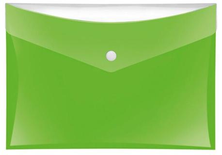 Sammeltaschen DIN A5 grün mit zusätzlicher Tasche