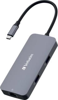 Hub, Multiport, CMH-05, 2x USB 3.2-A USB 3.2-C, HDMI 4K, RJ45,