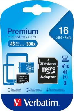 VERBATIM 16 GB SD Micro (SDHC) Class 10