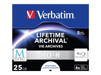 VERBATIM BD-R M-disc Single Layer 4x
