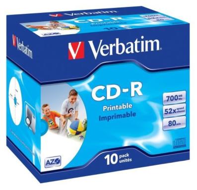 VERBATIM CD-R VER 700MB  10pcs Jew DLP PS     52x
